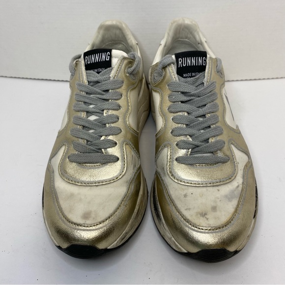 Golden Goose Private Edt Running Rare Gold Metallic Chunky Shoe Size 35EU/5-6 US - Picture 8 of 16